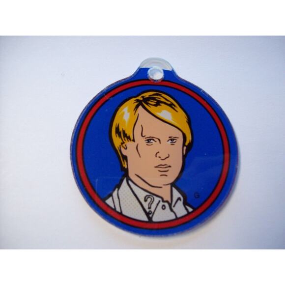 Doctor Who Pinball Machine Promo Plastic Keychain Peter Davison 1992 - Picture 3 of 3